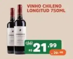 Supermercados Pague Menos vinho chileno longitud oferta
