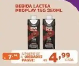 Supermercados Pague Menos bebida lactea proplay oferta