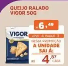 Supermercados Pague Menos queijo ralado vigor oferta