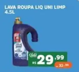 Supermercados Pague Menos lava roupa liq uni limp oferta