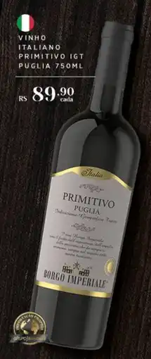 Empório Bahamas Vinho italiano primitivo igt puglia oferta