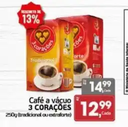 Cometa Supermercados Café a vácuo 3 corações oferta