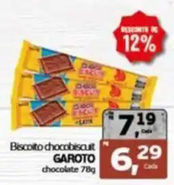Cometa Supermercados Biscoito chocobiscuit garoto chocolate oferta