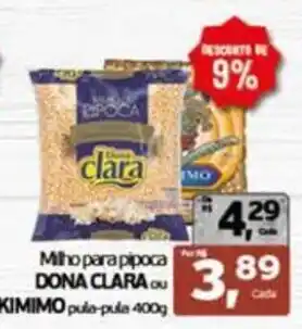 Cometa Supermercados Milho para pipoca dona clara ou kimimo pula-pula oferta