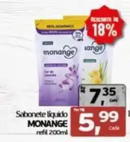 Cometa Supermercados Sabonete liquido MONANGE oferta