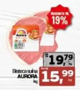 Cometa Supermercados Bisteca suína aurora oferta