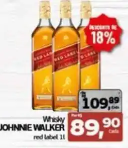 Cometa Supermercados Whisky johnnie walker red label 11 oferta