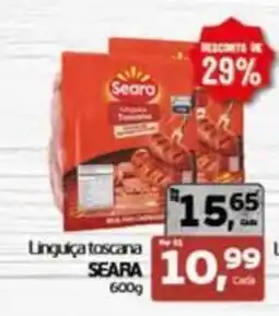 Cometa Supermercados Linguica toscana seara oferta