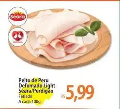 Atacadão Seara - peito de peru defumado light oferta