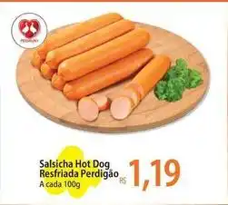 Atacadão Perdigão - salsicha hot dog resfriada oferta