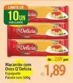 Atacadão Q delicia - macarrão com ovos oferta