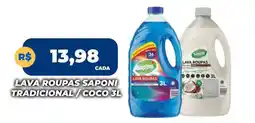 Rede Super Compras lava roupas saponi tradicional / coco 3l oferta