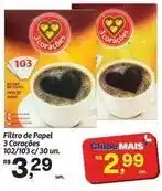 Fort Atacadista 3 corações - filtro de papel oferta