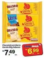 Fort Atacadista Garoto - chocolate em barra oferta