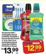 Fort Atacadista Classic - fio dental/ antisséptico bucal/lv500ml/escova dental oferta