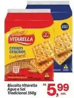 Fort Atacadista Vitarella - biscoito agua e sal tradicional oferta