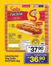 Fort Atacadista Sadia - salsicha hot dog resfrada 3kg oferta