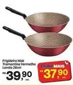 Fort Atacadista Tramontina - frigideira wok vermelho oferta