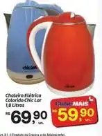 Fort Atacadista Chic - chaleira eletrica colorida lar 1,8 litros oferta