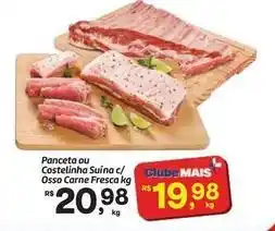 Fort Atacadista Costelinha - panceta ou suína c/osso carne fresca oferta