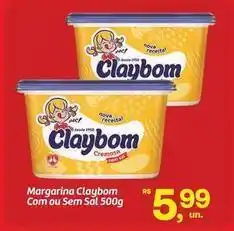 Fort Atacadista Claybom - margarina com ou sem sal oferta