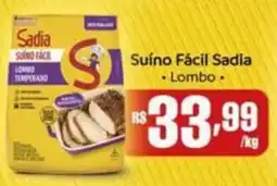Supermercados Pague Menos Suíno fácil sadia lombo temperado oferta