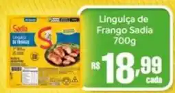 Supermercados Pague Menos Linguiça de frango sadia oferta