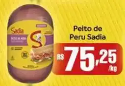 Supermercados Pague Menos Peito de Peru Sadia oferta