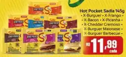 Supermercados Pague Menos hot pocket sadia oferta