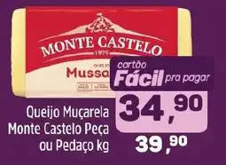 Arena Atacado Queijo Muçarela Monte Castelo Peça ou Pedaço kg oferta