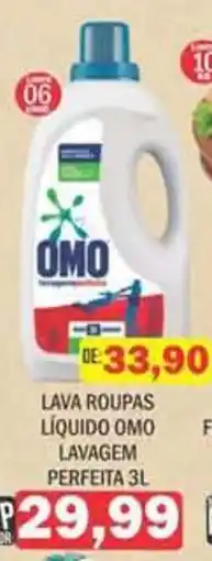 Supermercados Mendonça Lava roupas líquido omo lavagem perfeita oferta