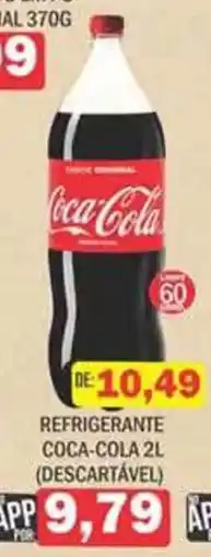 Supermercados Mendonça refrigerante coca-cola 2l oferta