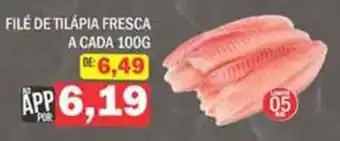 Supermercados Mendonça Filé de tilápia fresca oferta