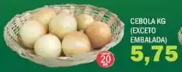 Supermercados Mendonça cebola kg oferta