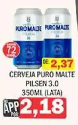 Supermercados Mendonça Cerveja puro malte pilsen 3.0 oferta