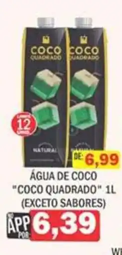 Supermercados Mendonça Água de coco "coco quadrado" 1l oferta