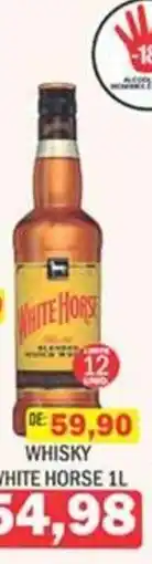 Supermercados Mendonça white horse whisky oferta