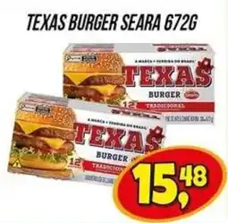 Zattão Supermercado Texas burger tradicional oferta