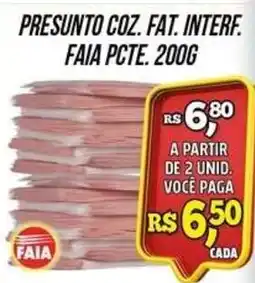 Zattão Supermercado presunto coz. fat. interf. oferta