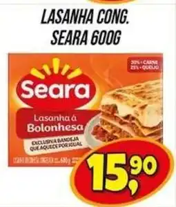 Zattão Supermercado Lasanha cong. seara 600g oferta