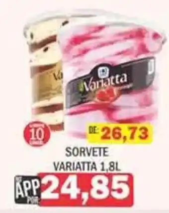 Supermercados Mendonça Sorvete variatta oferta