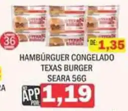 Supermercados Mendonça Hambúrguer congelado texas burger oferta