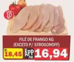 Supermercados Mendonça Filé de frango kg oferta