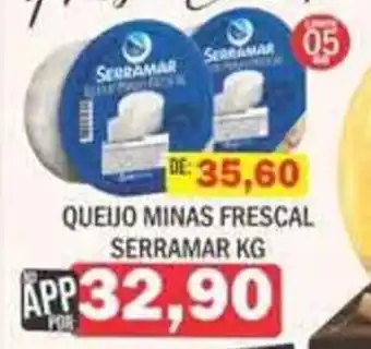 Supermercados Mendonça Queijo minas frescal serramar oferta