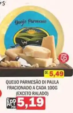 Supermercados Mendonça Queijo Parmesão Di Paula oferta