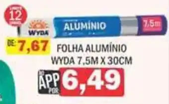 Supermercados Mendonça Folha alumínio wyda oferta