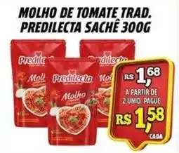 Zattão Supermercado molho de tomate trad. predilecta sachê oferta