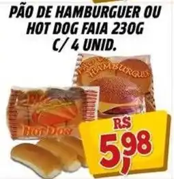 Zattão Supermercado Pão de hamburguer ou hot dog oferta