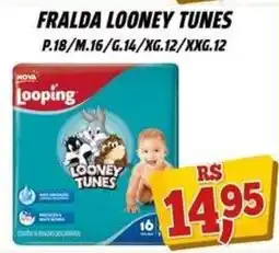 Zattão Supermercado Fralda looney tunes oferta
