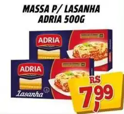 Zattão Supermercado Massa p/ lasanha adria oferta
